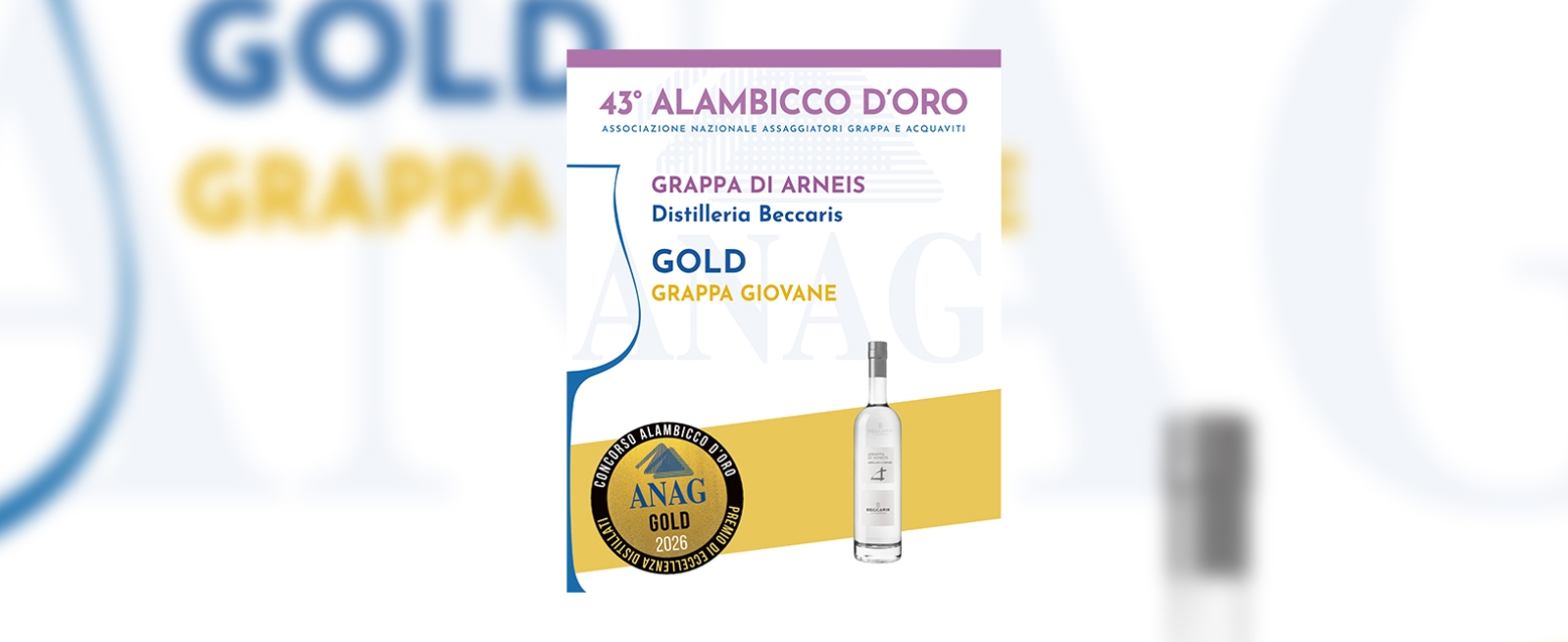 Premio Distilleria Beccaris - 43° Alambicco d'Oro