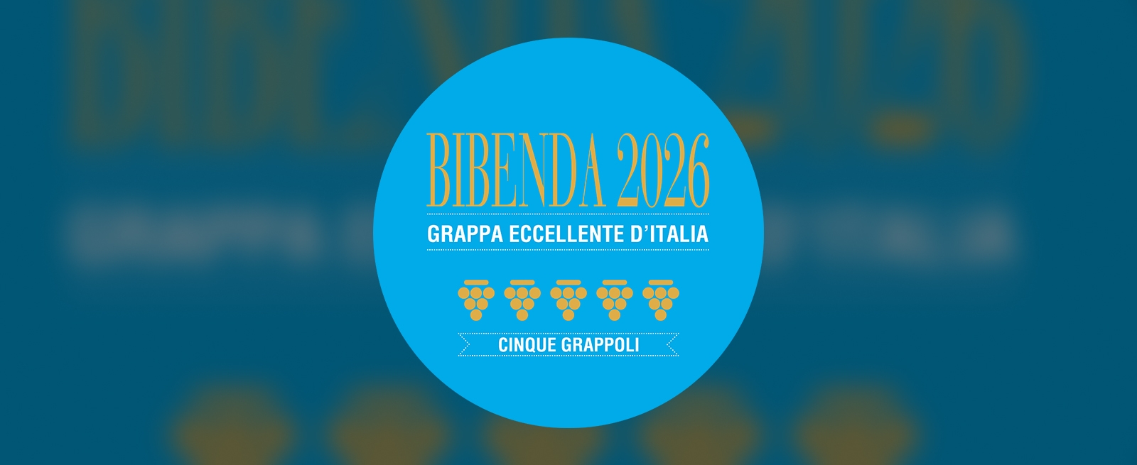 Premio Bibenda 2026 - Grappa Eccellente d'Italia - Cinque Grappoli